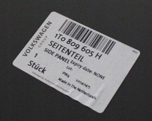 VW TOURAN 1T0 1T3 2010-2015 Tylny tył lewy błotnik 1T0809605H 1T0809843C 5/5 MINIATURA