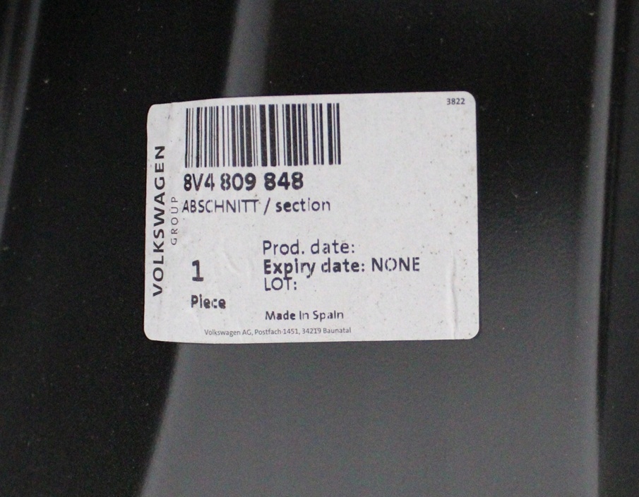 AUDI A3 S3 SPORTBACK 8V4 2013-2019 próg słupek prawy 8V4809848 4/6