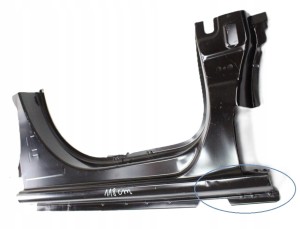 OPEL COMBO E X19 2019-2025 próg słupek prawy 9827687380 9827670480 3/4 MINIATURA