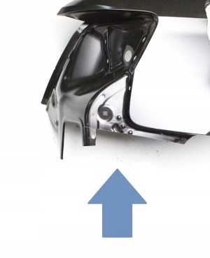 AUDI A3 S3 8V3 3D 2013-2019 tylny prawy błotnik 8V3809838 8V3810076 3/4 MINIATURA