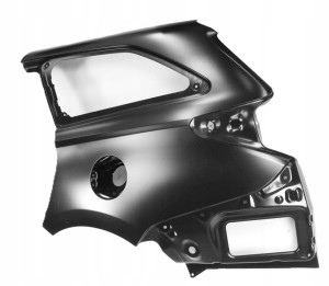 TOYOTA AURIS 2 E18 KOMBI 2012- tylny lewy błotnik 61602-02410 6160202410 2/3 MINIATURA