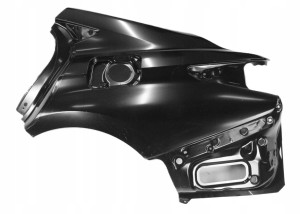 LEXUS ES ES300H 2018-2026 tylny lewy błotnik 61602-33310 6160233310