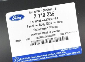 FORD FIESTA MK8 5D 2018-2026 tylny błotnik prawy 2110335 4/4 MINIATURA