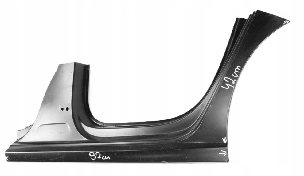 VW POLO 6R4 6C4 5D HB 09- próg słupek lewy 6R4809843A 6R4809843 6R4809051 3/3