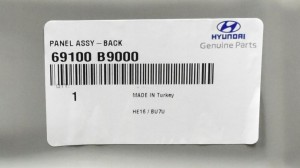 HYUNDAI I10 I-10 II 2 BA 2013-2019 tylny pas ściana 69100B9000 5/7 MINIATURA
