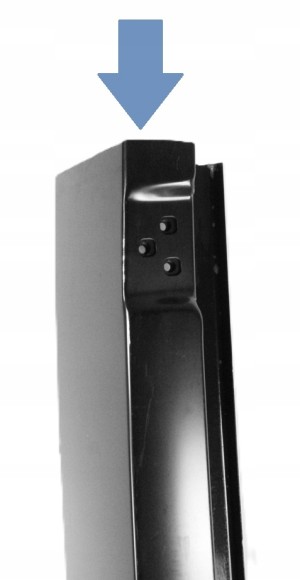 MAN TGE 7C0 7C3 H2 H3 2016- Tylny lewy błotnik słupek narożnik 7C0809027AF 4/4 MINIATURA