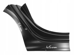 AUDI A4 S4 B9 LIFT 8W5 8W9 19-24 tylny prawy błotnik 8W9809838C 8W5809838A 2/3 MINIATURA