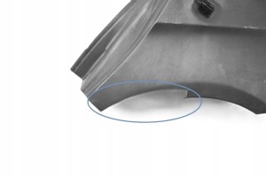 BMW 3 E90 SEDAN 2005-2011 Tylny lewy błotnik 41217145095 41217145097 4/4 MINIATURA