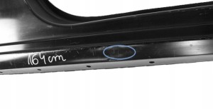 OPEL ASTRA K 5 V B16 2016-2021 próg słupek prawy 39045588 39117464 4/4 MINIATURA