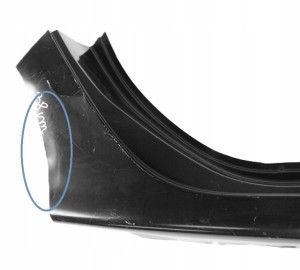 RENAULT GRAND SCENIC 3 2009-2017 Próg słupek prawy 764607212R 4/6 MINIATURA