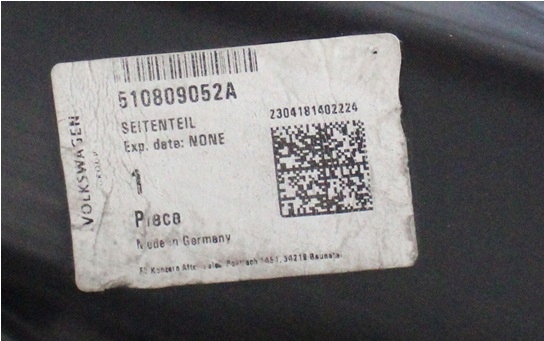 VW SPORTSVAN 510 2014-2023 próg słupek prawy 510809052A 510809836A 4/4