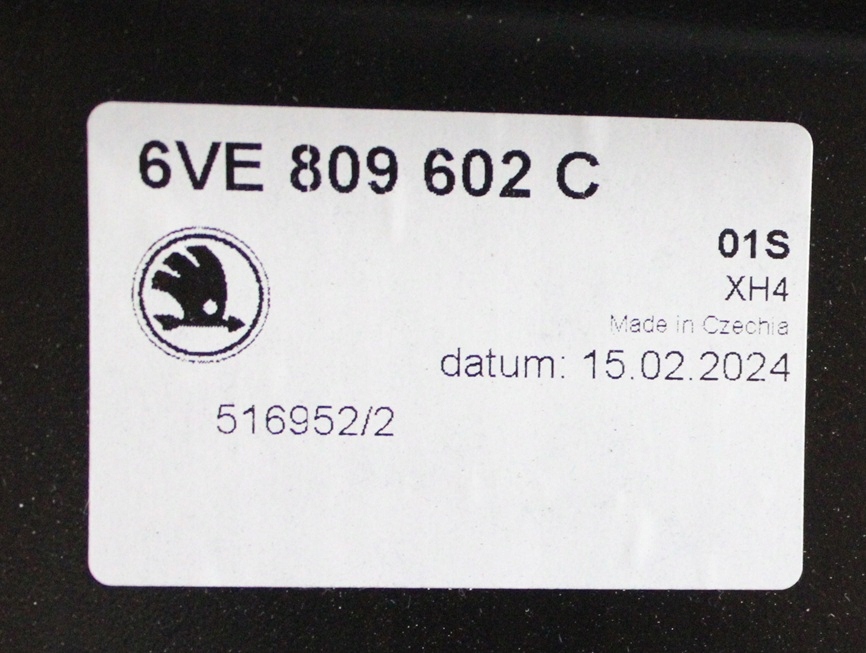 SKODA FABIA 4 IV 6VE 5D PJ3 HB 2021-2026 Tylny tył prawy błotnik 6VE809602C 4/4