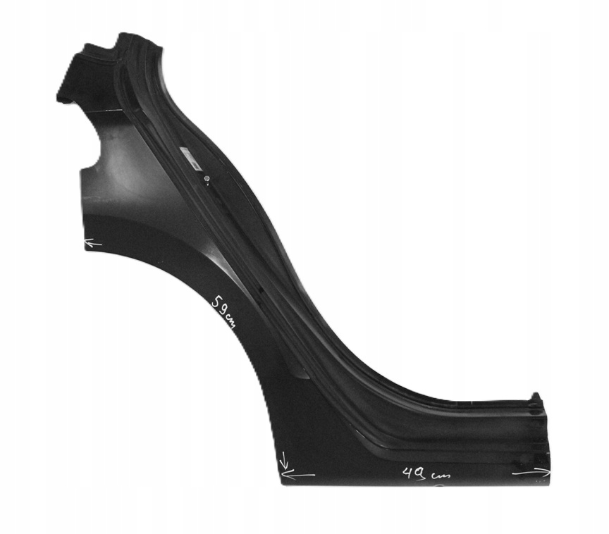 VW GOLF SPORTSVAN 510 2014-2023 tylny błotnik prawy 510809052A 510809844A 1/3