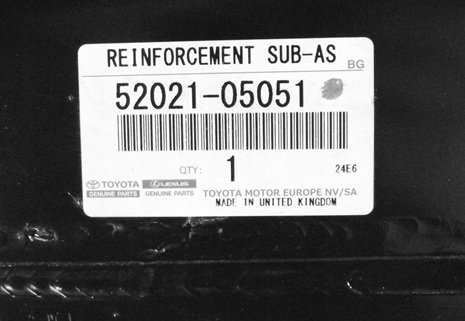 TOYOTA AVENSIS T27 T29 2009- belka wzmocnienie zderzaka przód 52021-05051 5/5