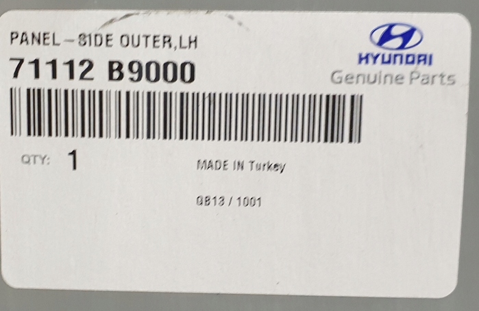 HYUNDAI I10 I-10 2 II BA 2014-2019 tylny błotnik lewy 71112B9000 3/5