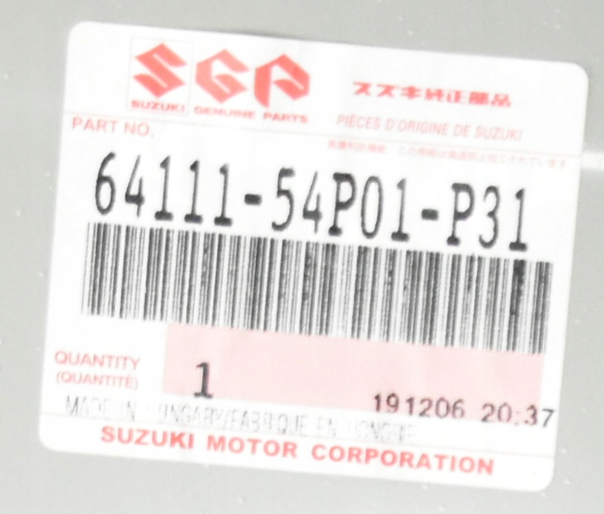 SUZUKI VITARA 3 LY 2016- tylny błotnik prawy 64111-54P01-P31 6411154P01P31 4/4