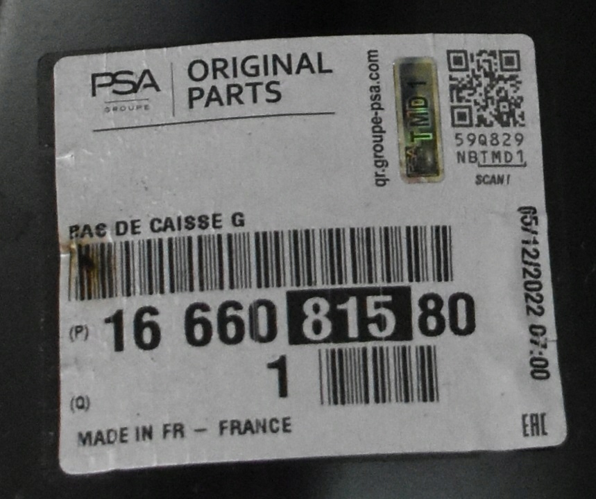 OPEL CORSA F CORSA-e ELECTRIC 2019-2025 próg słupek C lewy 1666081580 4/4