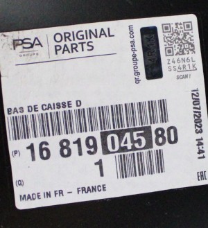 OPEL ASTRA L 6 VI 2021-2026 5D HB próg słupek prawy 1681904580 4/4 MINIATURA