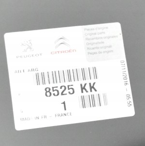 PEUGEOT 207 SW WK 2007-2014 KOMBI tylny błotnik lewy 8525KK 3/3 MINIATURA