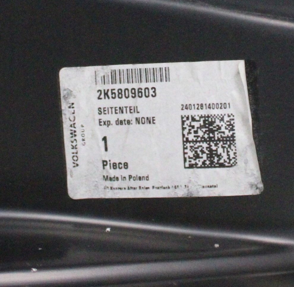 VW CADDY 3 4 III IV 2K5 L1 2004-2020 tylny lewy błotnik 2K5809603 4/6