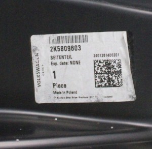 VW CADDY 3 4 III IV 2K5 L1 2004-2020 tylny lewy błotnik 2K5809603 4/6 MINIATURA