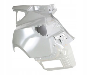 TESLA 3 MODEL 3 III 2017-2023 Tylny lewy błotnik 1073673-S0-B 1073673S0B 2/3 MINIATURA