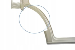 MERCEDES SPRINTER 901 903 1996-2006 DOKA KABINA próg słupek lewy 2D3810575 4/4 MINIATURA