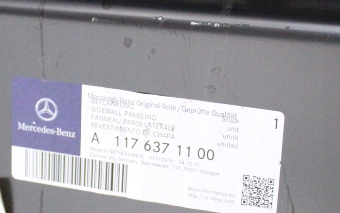 MERCEDES CLA W117 X117 A117 C117 117 2013-2019 Próg słupek lewy A1176371100 5/5
