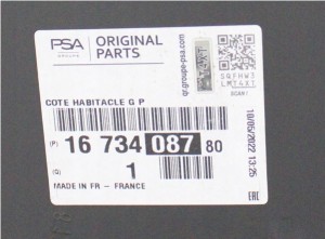 PEUGEOT EXPERT 3 III 2016-2025 słupek A czołowy szybowy lewy 1673408780 4/6 MINIATURA