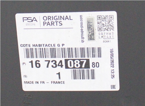 FIAT SCUDO 3 III 2022-2025 słupek A czołowy szybowy lewy 1673408780 4/4