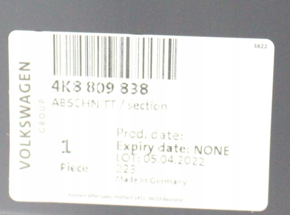 AUDI A7 S7 II 2 SPORTBACK C8 4K8 2018-2024 tylny błotnik prawy 4K8809838 4/4