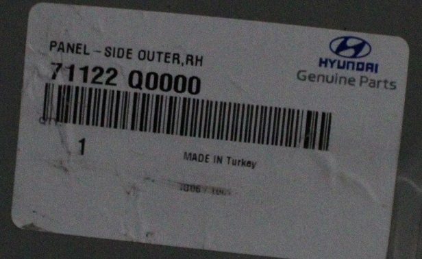 HYUNDAI I20 3 III BC3 2020-2025 próg słupek prawy 71122-Q0000 71122Q0000 4/4