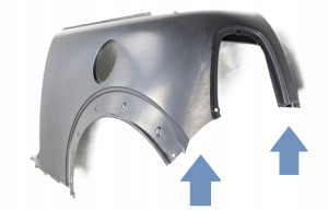 MINI COOPER R57 CABRIO 2008-2015 tylny lewy błotnik 41009633657 41002758373 3/6 MINIATURA