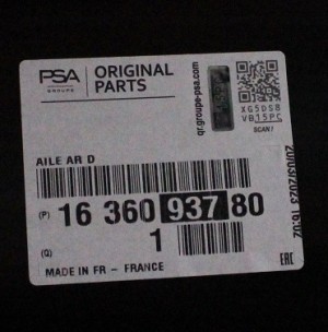 PEUGEOT 508 SW 508SW 2 II 2018-2024 tylny prawy błotnik 1636093780 3/3 MINIATURA