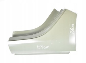 TESLA 3 MODEL 3 2017-2024 tylny lewy błotnik słupek C 1073677SCB 1073673SCB