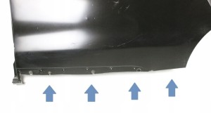 PEUGEOT EXPERT 3 L2 2016-2024 tylny tył lewy błotnik 9808150080 3/4 MINIATURA