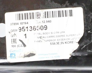 CHEVROLET ORLANDO J309 2010-2018 próg słupek B prawy 95136009 5/6 MINIATURA